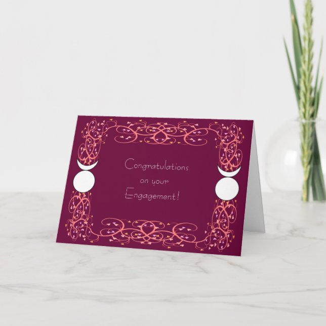 Glad gratulerar Wiccan för dubbelHorned gud Kort (Framsida)