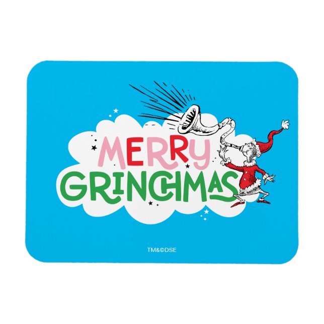 Glad Grinchmas Herr Grinch Magnet (Horisontell)