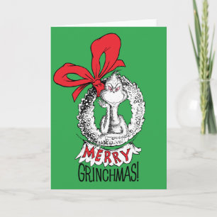 Glad Grinchmas Krans Grinch Kort