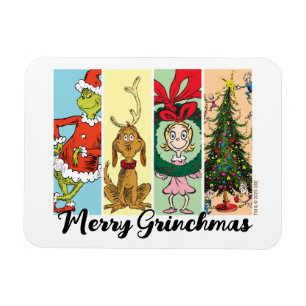 Glad Grinchmas semester collage Magnet