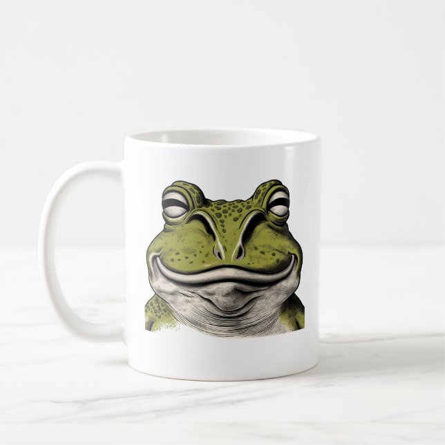 Glad groda, grodälskare kaffemugg (Vänster)