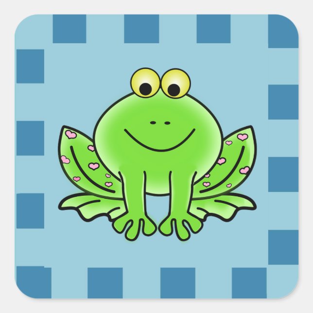 Glad Groda Klistermärke (Framsida)