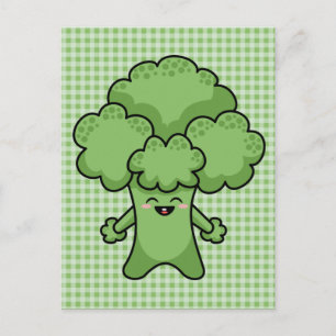 Glad Grön Broccoli Vykort