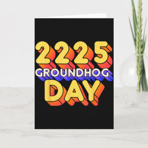 Glad Groundhog-dagen 2 februari 2025 Män Kvinnor R Kort