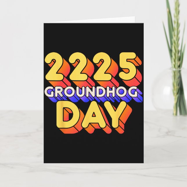 Glad Groundhog-dagen 2 februari 2025 Män Kvinnor R Kort (Framsida)