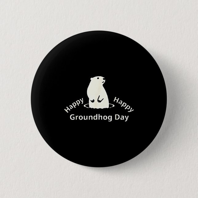 Glad Groundhog-dagen  Knapp (Framsida)