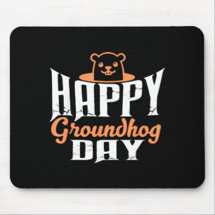 Glad Groundhog-dagen Roligt Söt Groundhog Djur Lo Musmatta