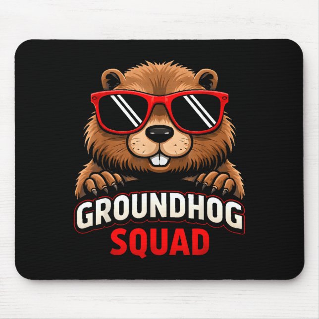 Glad Groundhog Day 2026 Firande Rolig Groundh Musmatta (Framsidan)