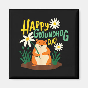 Glad Groundhog Day 2 februari Phils Väderprognos Magnet