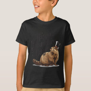 Glad Groundhog Day Markdag Kostym Män T Shirt