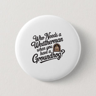 Glad Groundhog Day Murmeldjur Djur Groundhog Kärle Knapp
