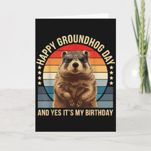 Glad Groundhog Day och ja det är min födelsedag Ro Kort