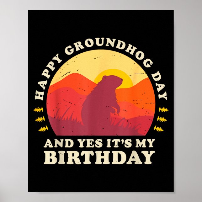 Glad Groundhog Day och ja det är min födelsedagsfe Poster (Framsidan)