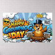 Glad Groundhog Day Rolig Bakgrund