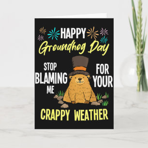 Glad Groundhog Day Rolig Groundhog Älskare  Kort