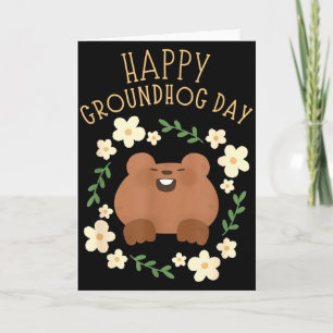 Glad Groundhog Day - Roligt firande Kort