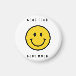 Glad gubbe magnet, emoji-ansikte magnet