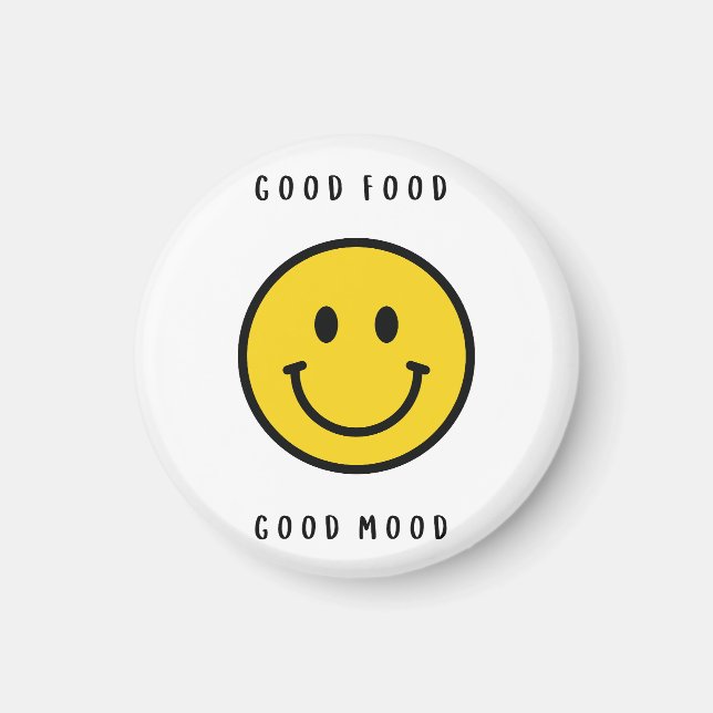 Glad gubbe magnet, emoji-ansikte magnet (Framsidan)