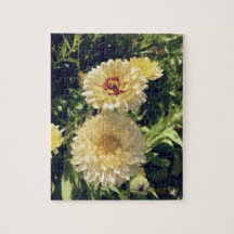 Glad gul blomsterpussel.
