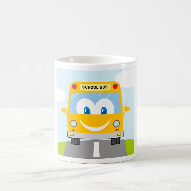 Glad Gul Skolbuss Kaffemugg (Skapare uppladdad)