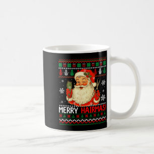 Glad Hairmas jultröja tomte frisör Kaffemugg