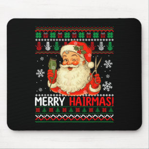 Glad Hairmas jultröja Tomte Frisör Musmatta