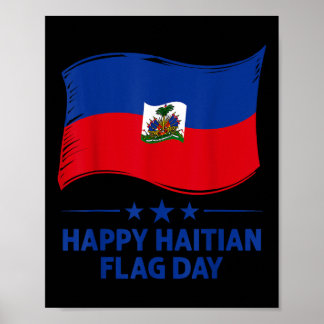 Glad haitisk flaggdag Cool Haiti Flagga Stolthet M Poster