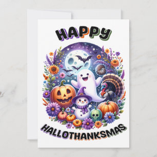 Glad HalloTackMas 5x7 Vykort