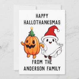 Glad HalloTackMas Julkort