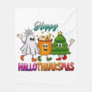 Glad Hallothanksmas Fleecefilt