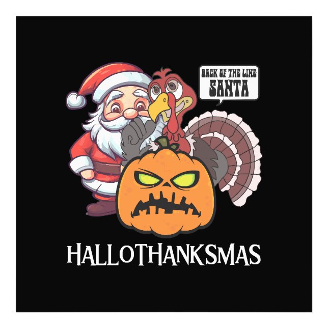 Glad Hallothanksmas Fototryck (Framsidan)