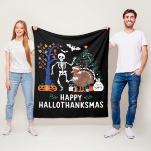 Glad Hallothanksmas Högtidspresent Höst Fleecefilt