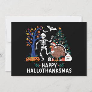 Glad Hallothanksmas Högtidspresent Höst Julkort