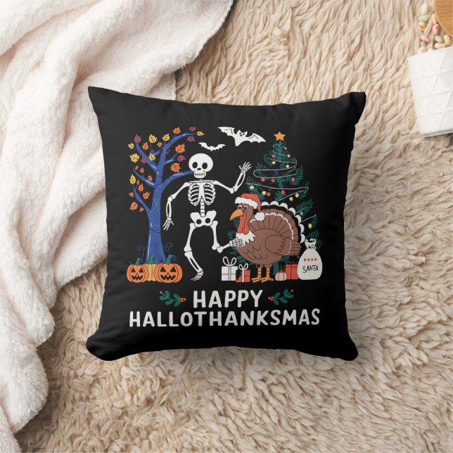 Glad Hallothanksmas Högtidspresent Höst Kudde (Filt)