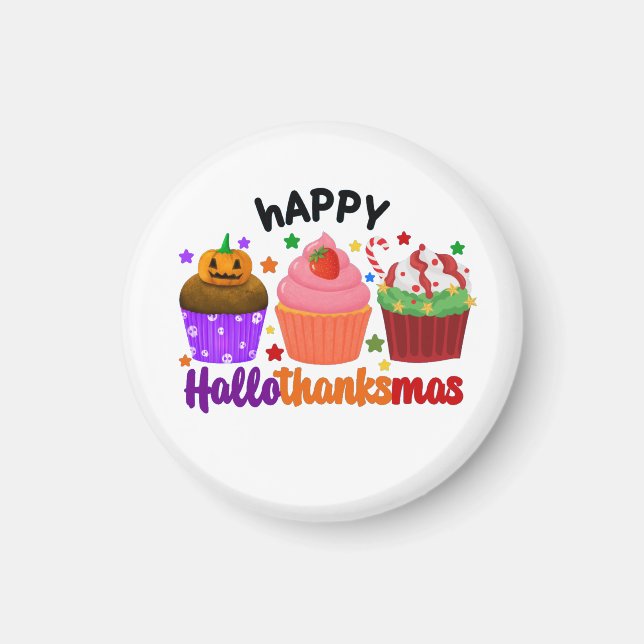 glad hallothanksmas magnet (Framsidan)