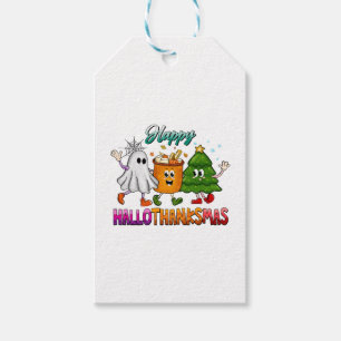 Glad Hallothanksmas Presentetikett
