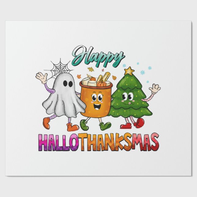 Glad Hallothanksmas Presentpapper (Platt)