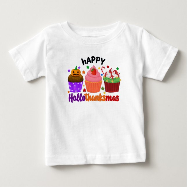glad hallothanksmas t shirt (Framsida)