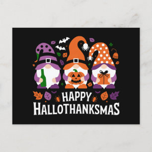 Glad Hallothanksmas Tomte Älskare God Jul Helg Vykort