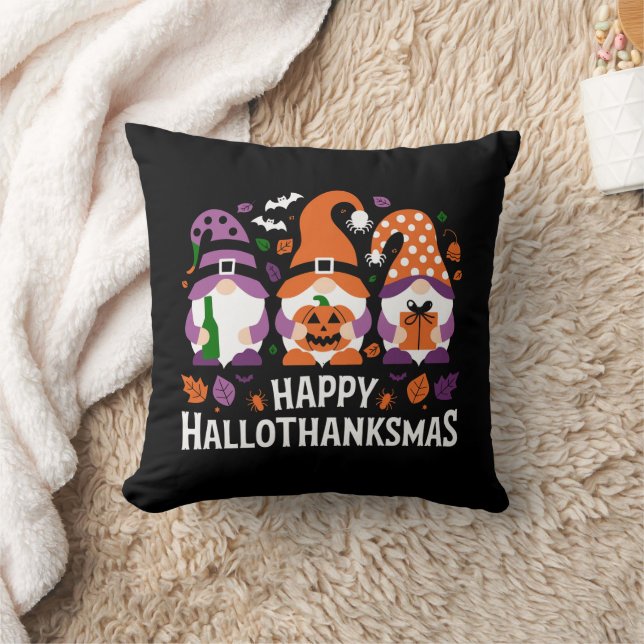 Glad Hallothanksmas Tomte Älskare God Jul Kudde (Filt)
