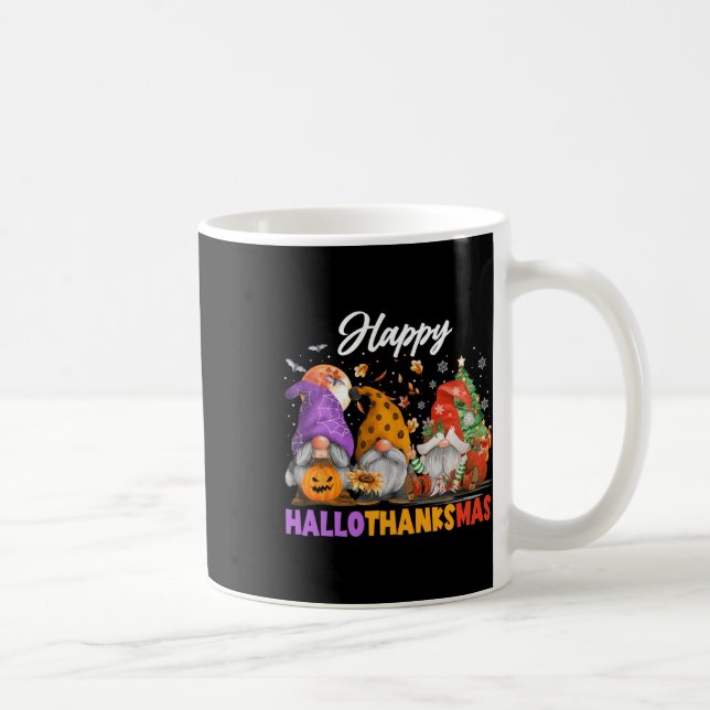 Glad Hallothanksmas Tomte Halloween Thanksgiving  Kaffemugg (Höger)