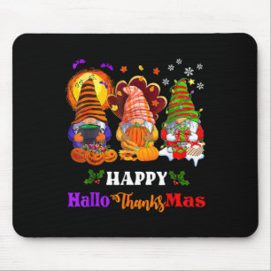 Glad Hallothanksmas Tre Gnomar Halloween God Jul Musmatta