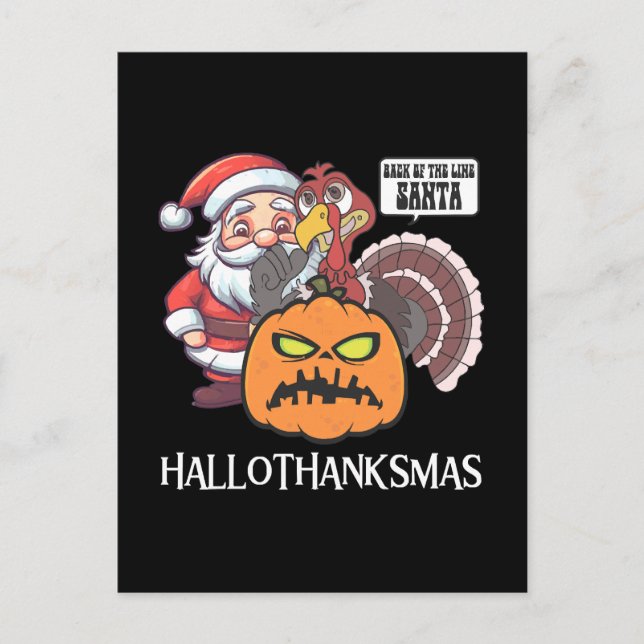 Glad Hallothanksmas Vykort (Framsida)