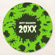 Glad Halloween Anpassad text Mörka kryp
