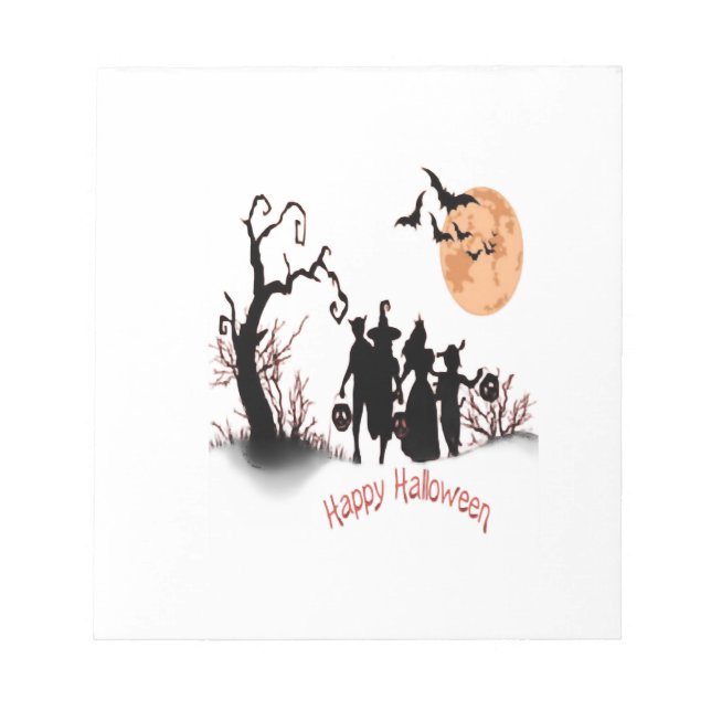 Glad Halloween Anteckningsblock (Framsida)