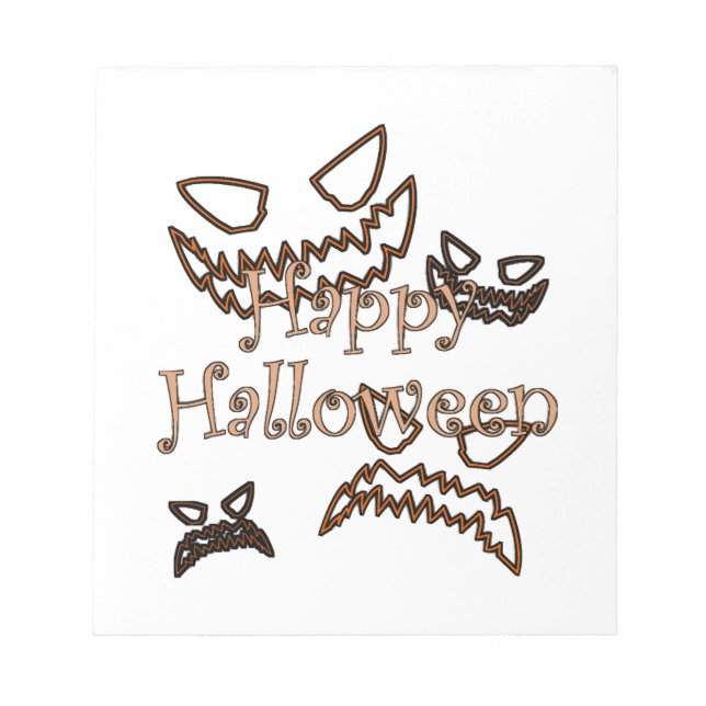 glad Halloween Anteckningsblock (Framsida)
