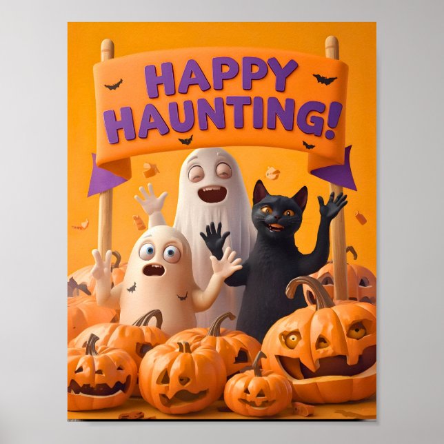 Glad Halloween – Barn Halloween Affisch (Framsidan)