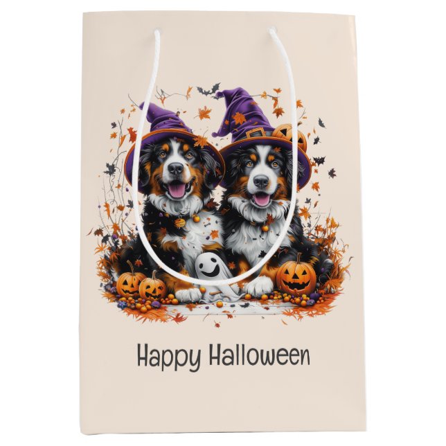 Glad Halloween Bernese Mountain Dogs (Framsidan)