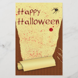 Glad Halloween Blodig Tapet Brevpapper