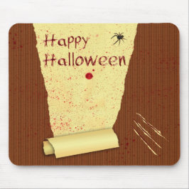 Glad Halloween Blodig Tapet Musmatta
